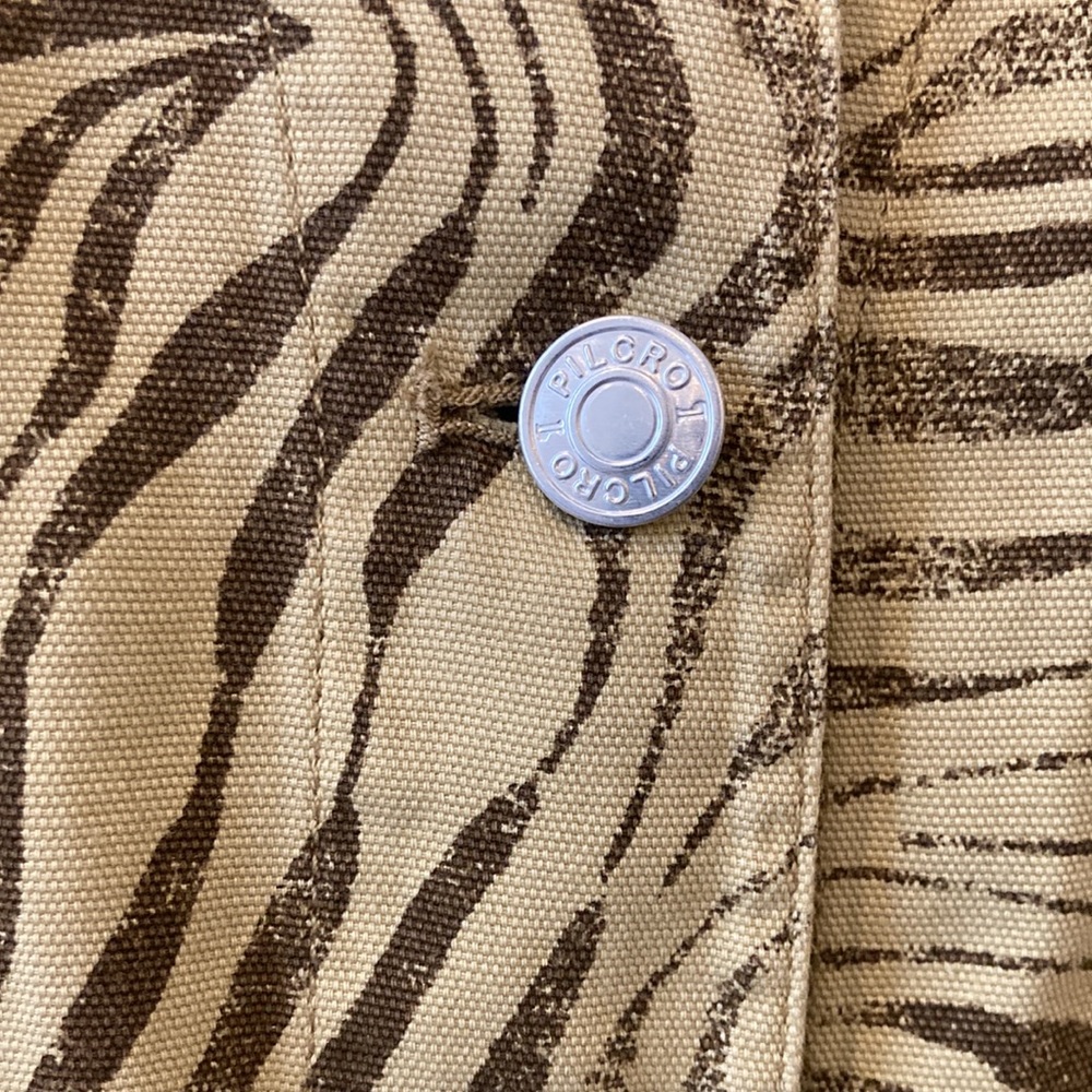 Anthropologie Pilcro Lightweight Zebra Striped Shirt Jacket 100% cotton Sz med - Picture 5 of 14